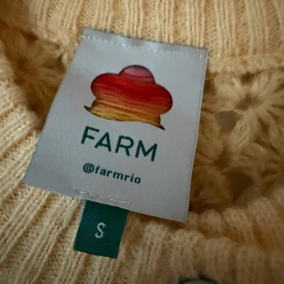 Farm Rio Yellow Ruffle Front Cardigan - Picture 2 of 3